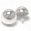 Ball - Silver earrings